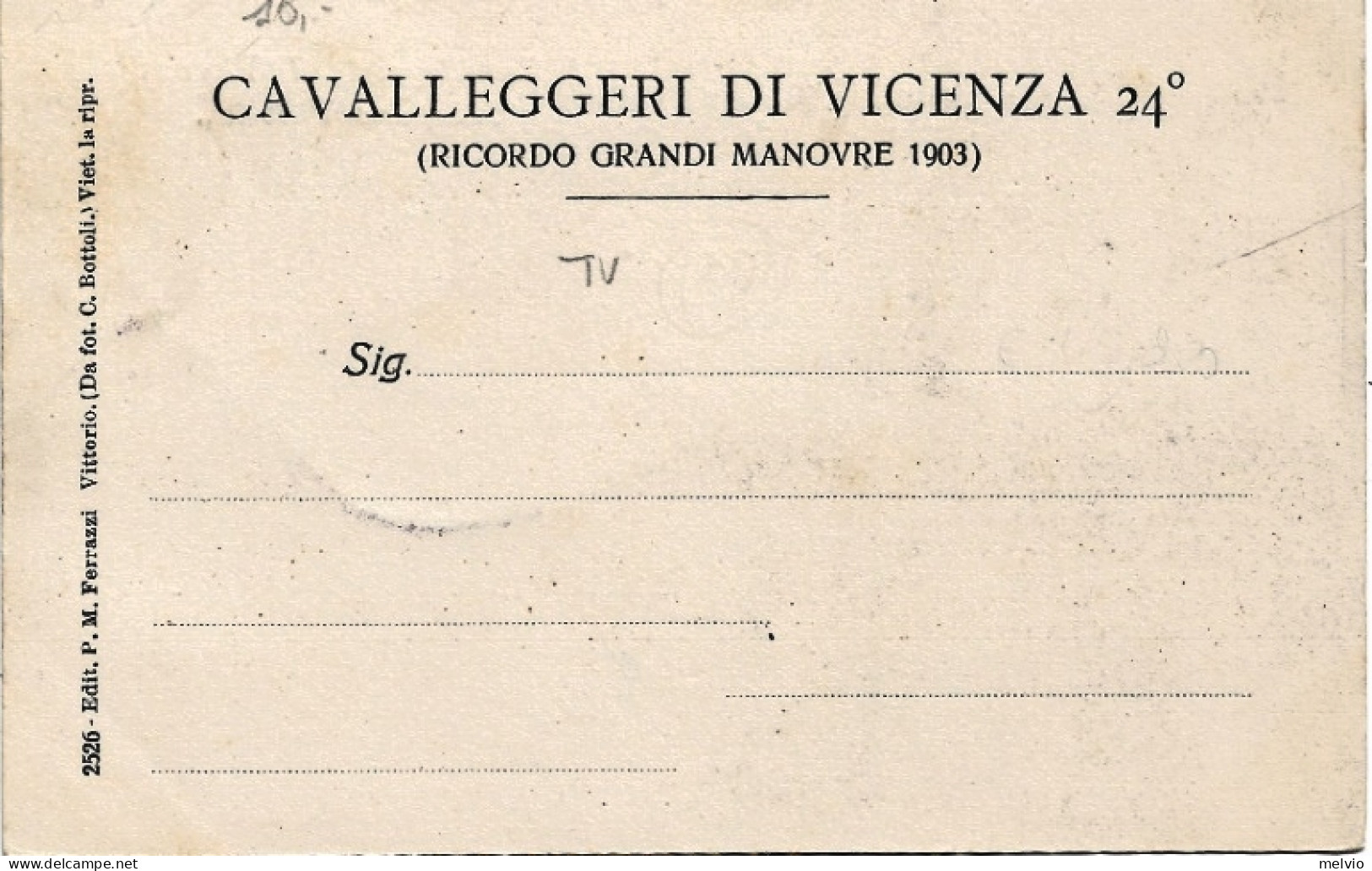1900circa-Treviso I Cavallegeri Di Vicenza "Occupano" Vittorio - Treviso