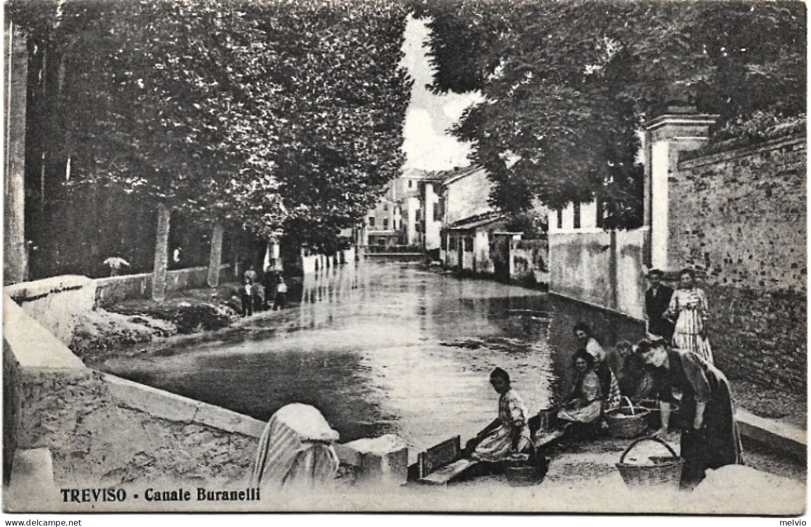 1916-Treviso Canale Buranelli, Viaggiata - Treviso