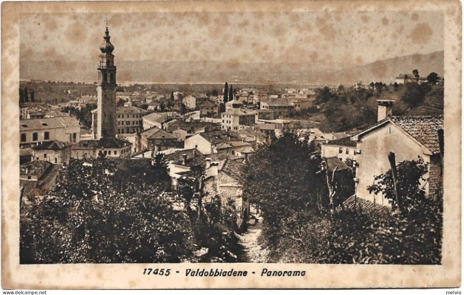 1920circa-Treviso Valdobbiadene (Panorama) Macchie - Treviso