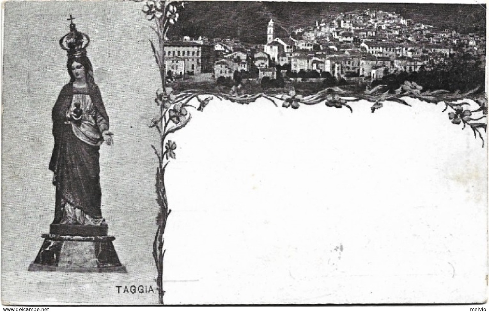 1900circa-Imperia Taggia Veduta Del Paese - Imperia