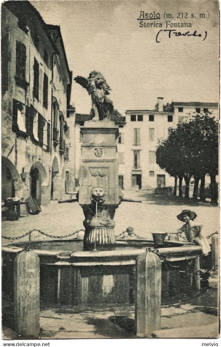1928-Treviso Asolo Storica Fontana - Treviso