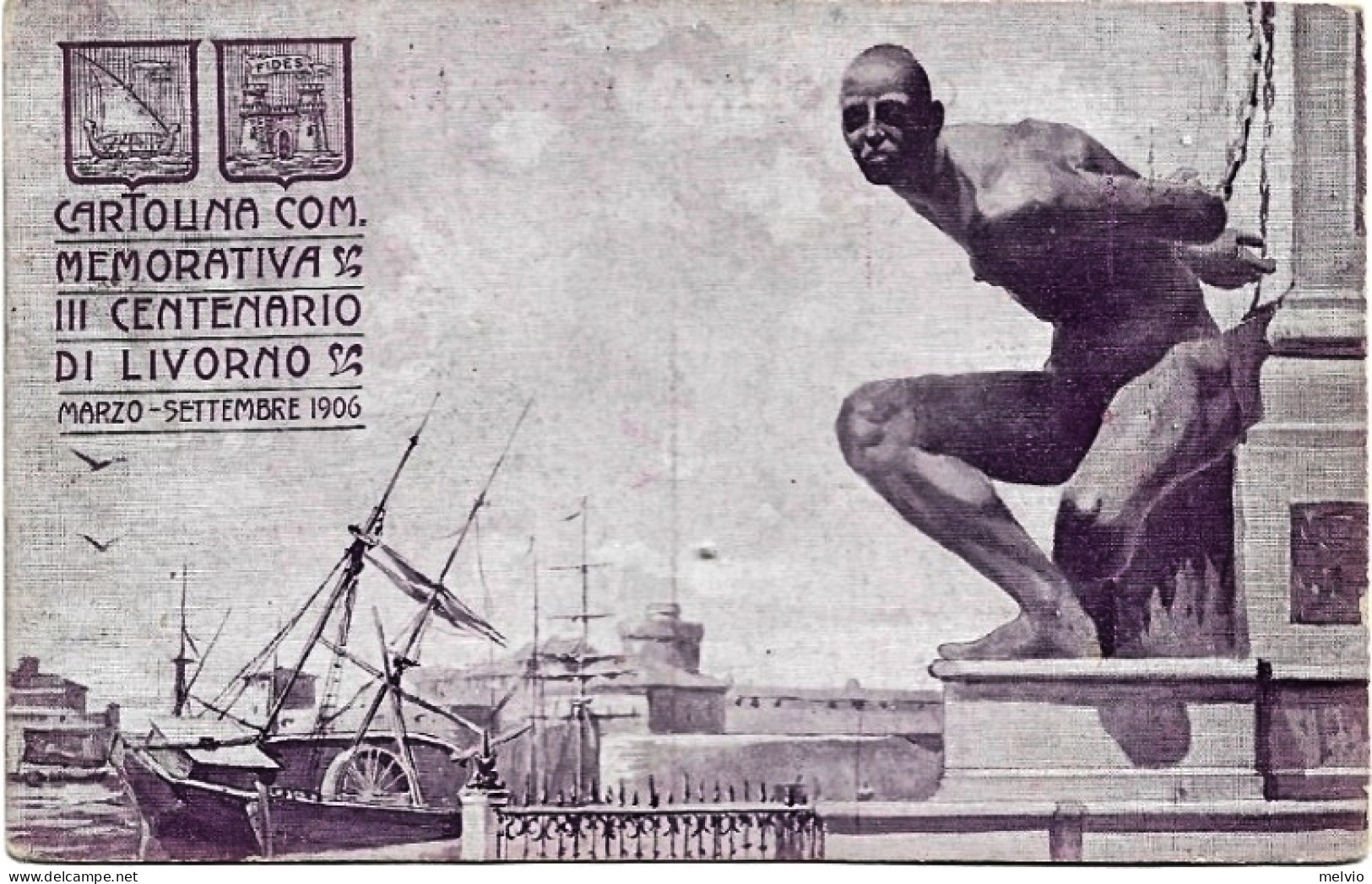 1920circa-Livorno,cartolina Commemorativa III^Centenario Di Livorno - Livorno