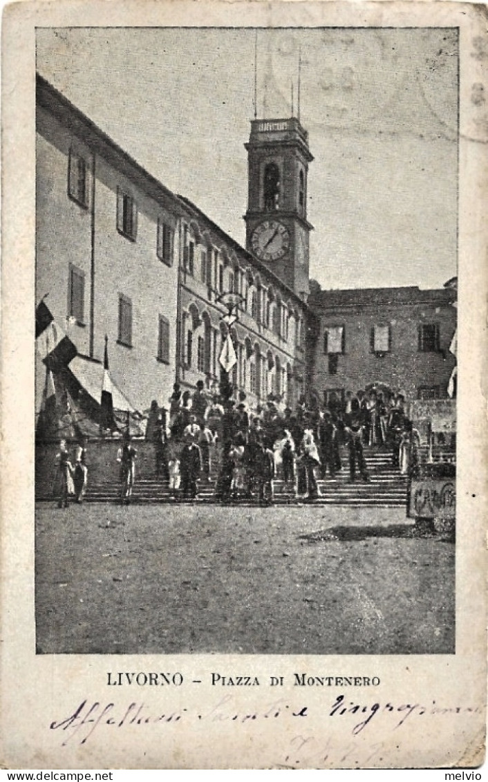 1902-Livorno Piazza Di Montenero - Livorno