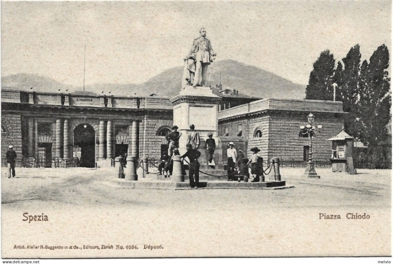 1900circa-La Spezia Piazza Chiodo - La Spezia