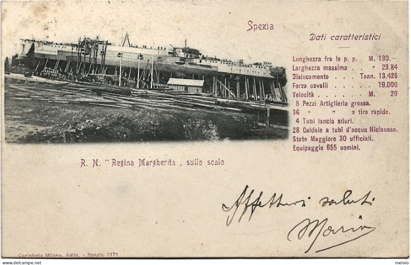 1901-La Spezia-R.N. "Regina Margherita Sullo Scalo" - La Spezia