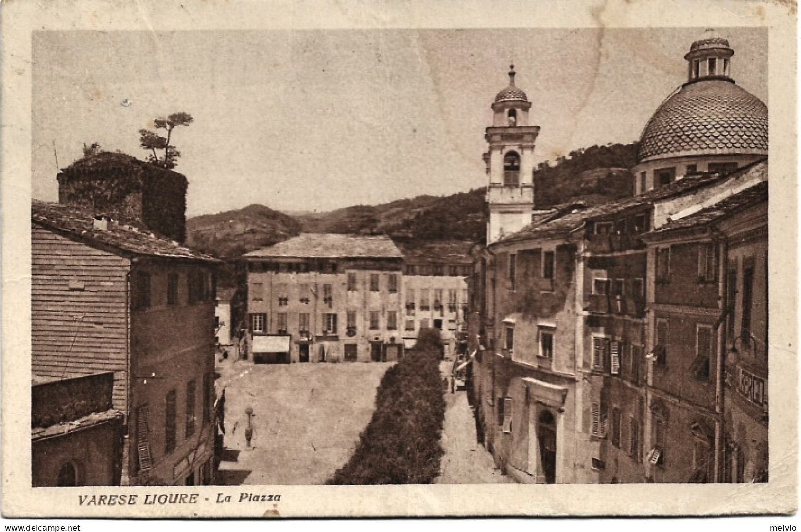 1930-La Spezia-Varese Ligure La Piazza - La Spezia