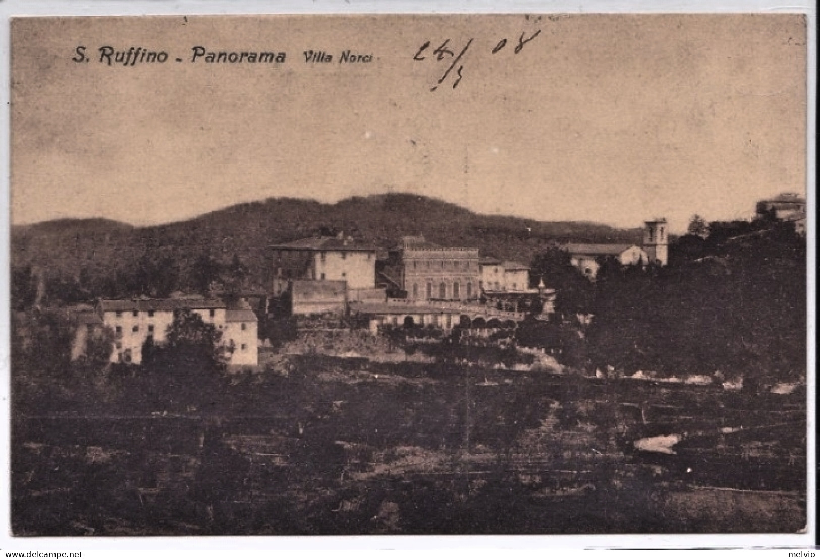 1918-S.Ruffino (Pisa) Panorama Villa Norci,viaggiata - Pisa