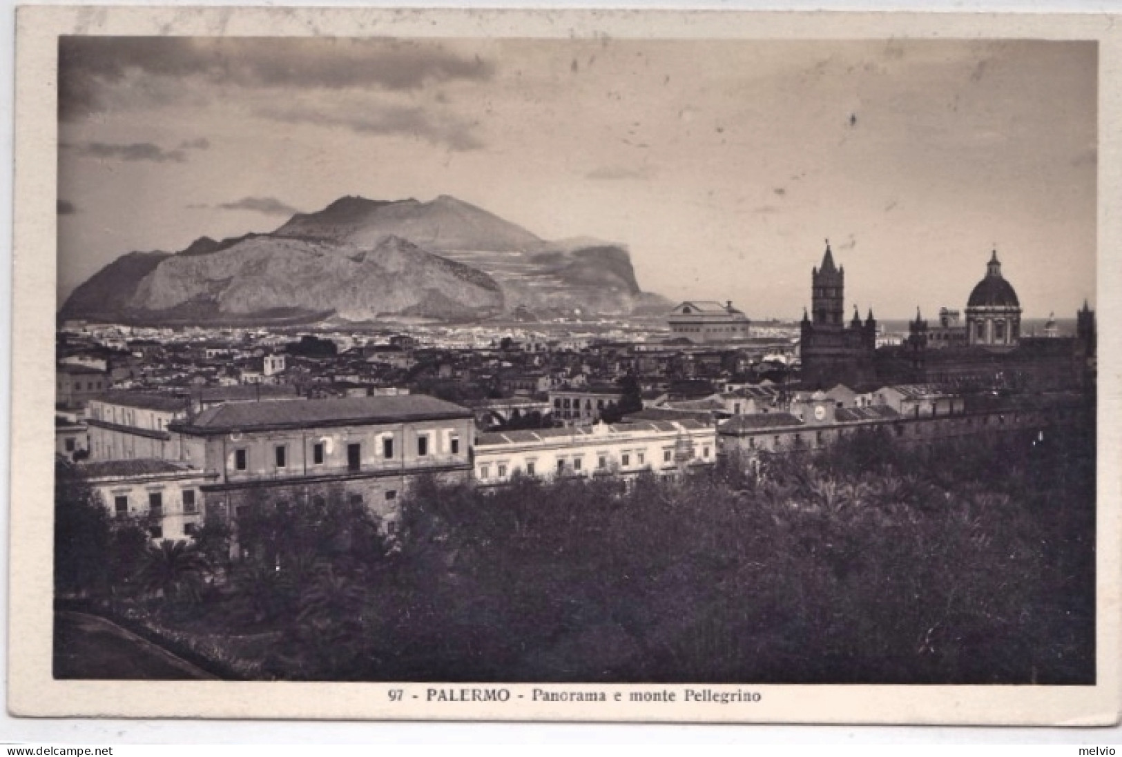 1930-Palermo Panorama E Monte Pellegrino , Viaggiata - Palermo