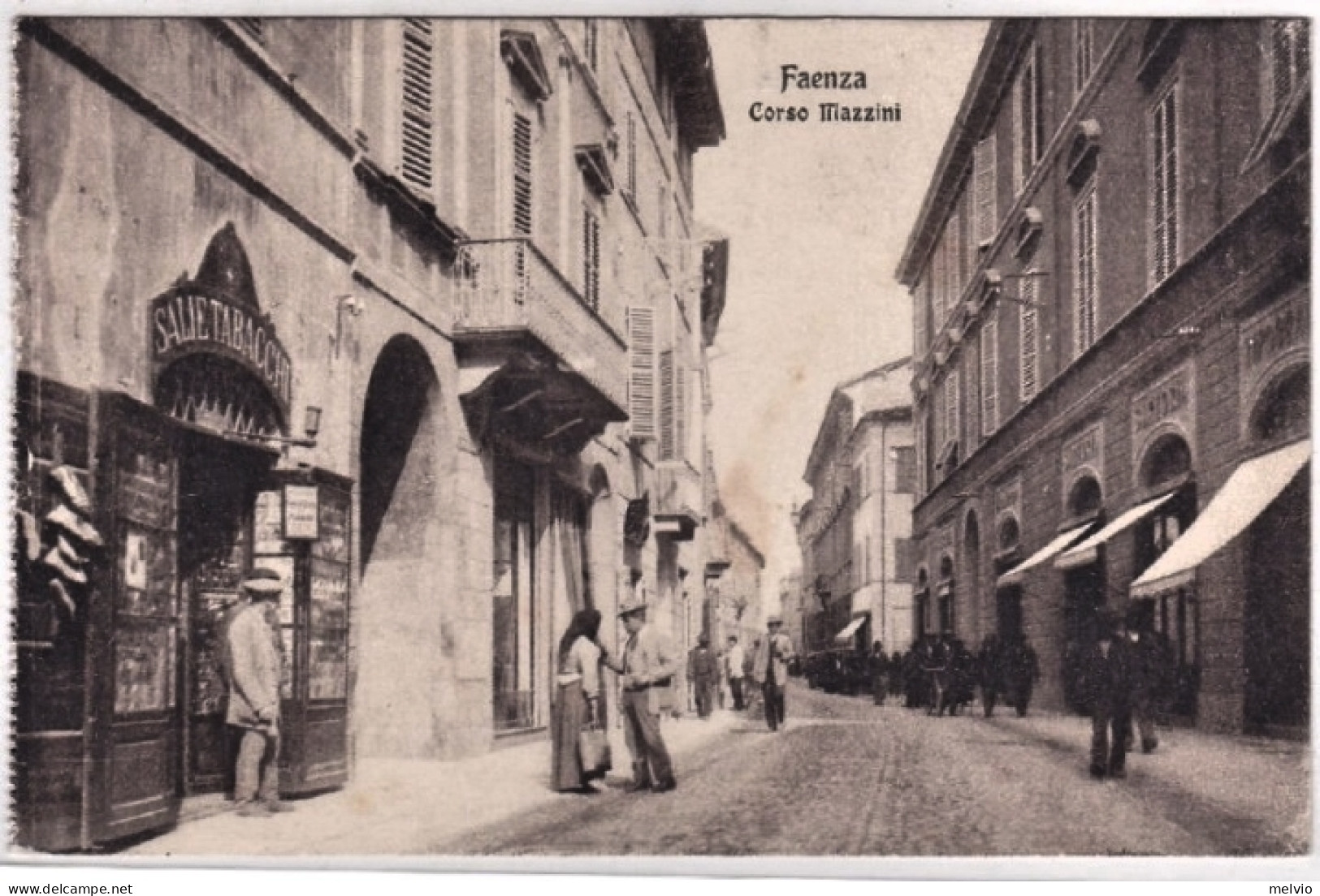 1918-Faenza (Ravenna) Corso Mazzini Diretta In Inghilterra Viaggiata In Franchig - Faenza