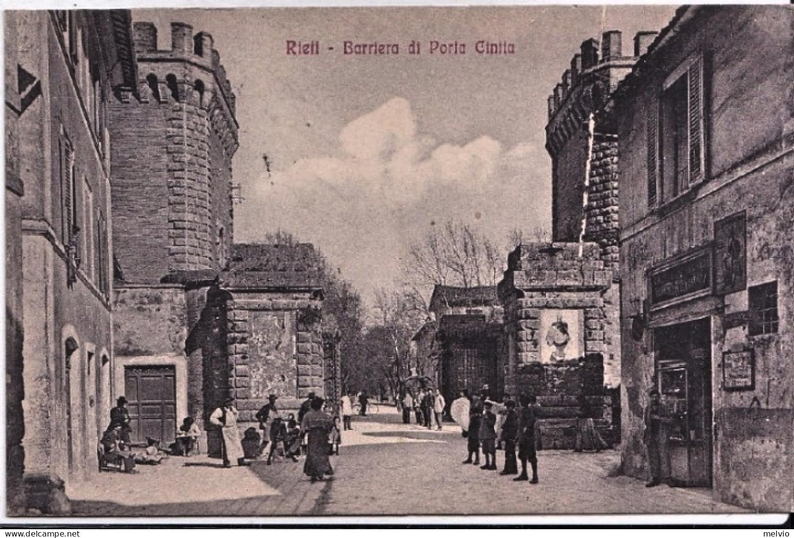 1916-Rieti Barriera Di Porta Cintia, Viaggiata - Rieti