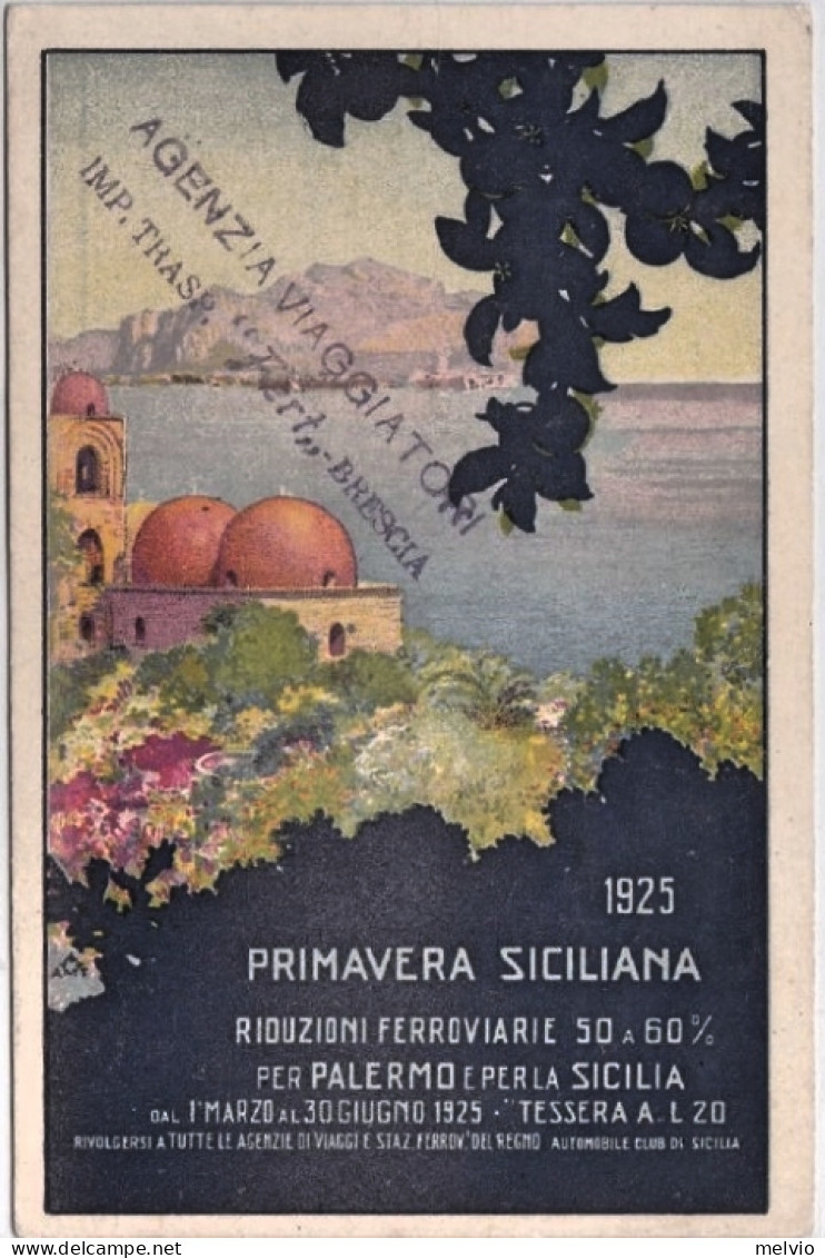 1925-Monte Pellegrino (Palermo) Primavera Siciliana A Cura Dell'automobile Club  - Palermo