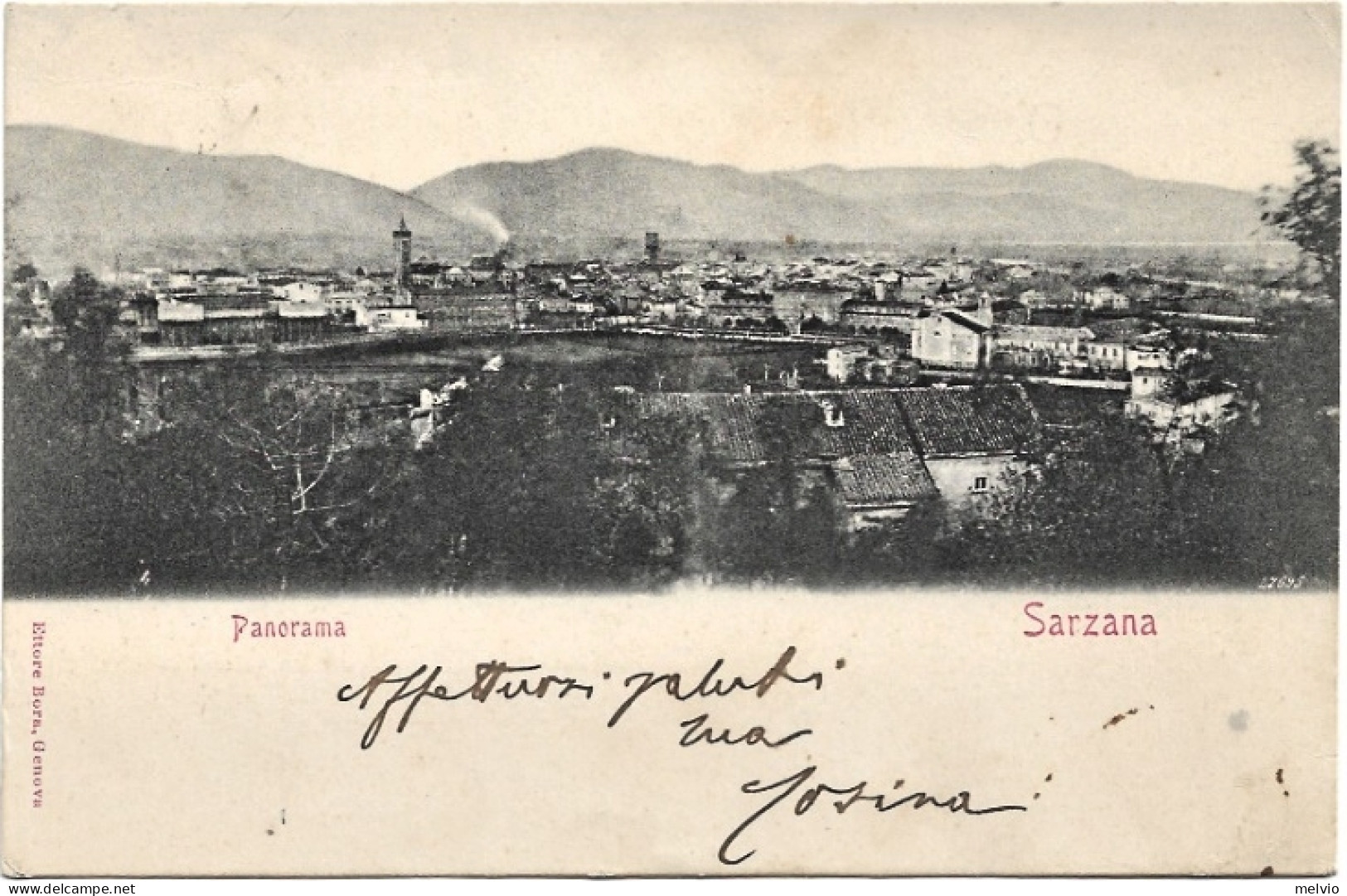 1900circa-La Spezia Sarzana Panorama - La Spezia