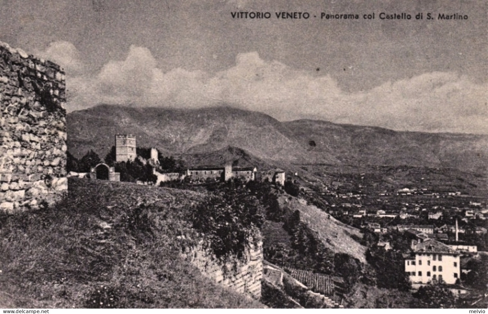 1941-Vittorio Veneto, Treviso, Panorama Della Cittadina Con Il Castello Di San M - Treviso