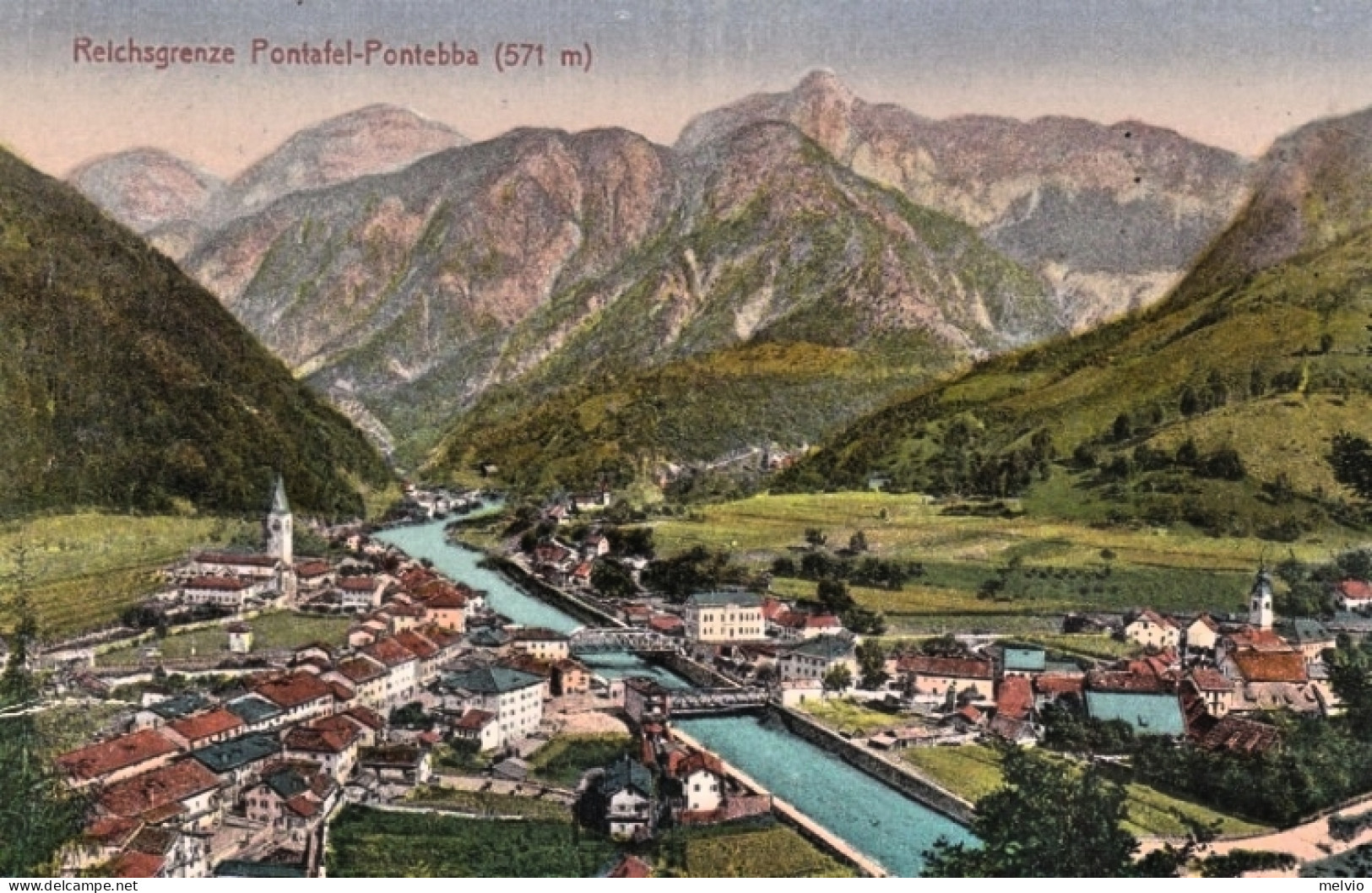 1930ca.-Pontebba, Pontafel, Udine, Panorama Della Cittadina, Viaggiata - Udine