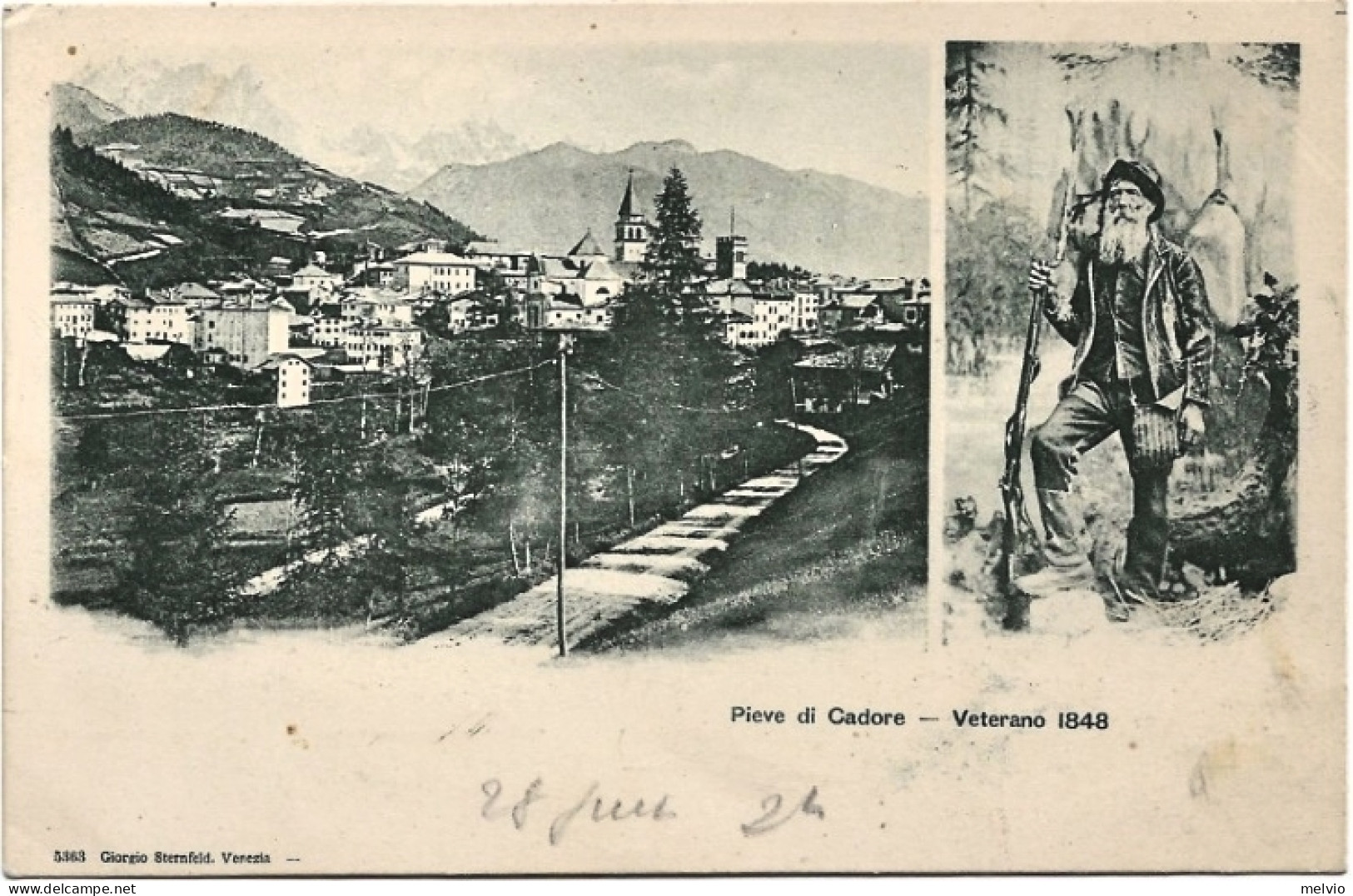 1899-Belluno Pieve Di Cadore Veterano 1848 - Belluno