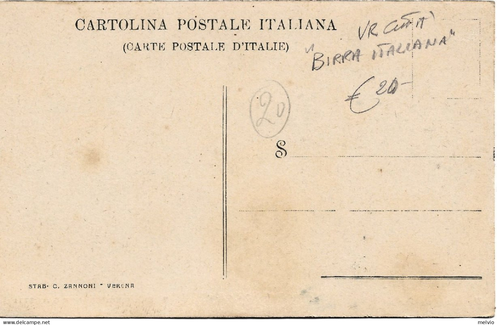 1920circa-Verona Birreria Ristorante Galletti "Birra Italiana" - Hotel's & Restaurants