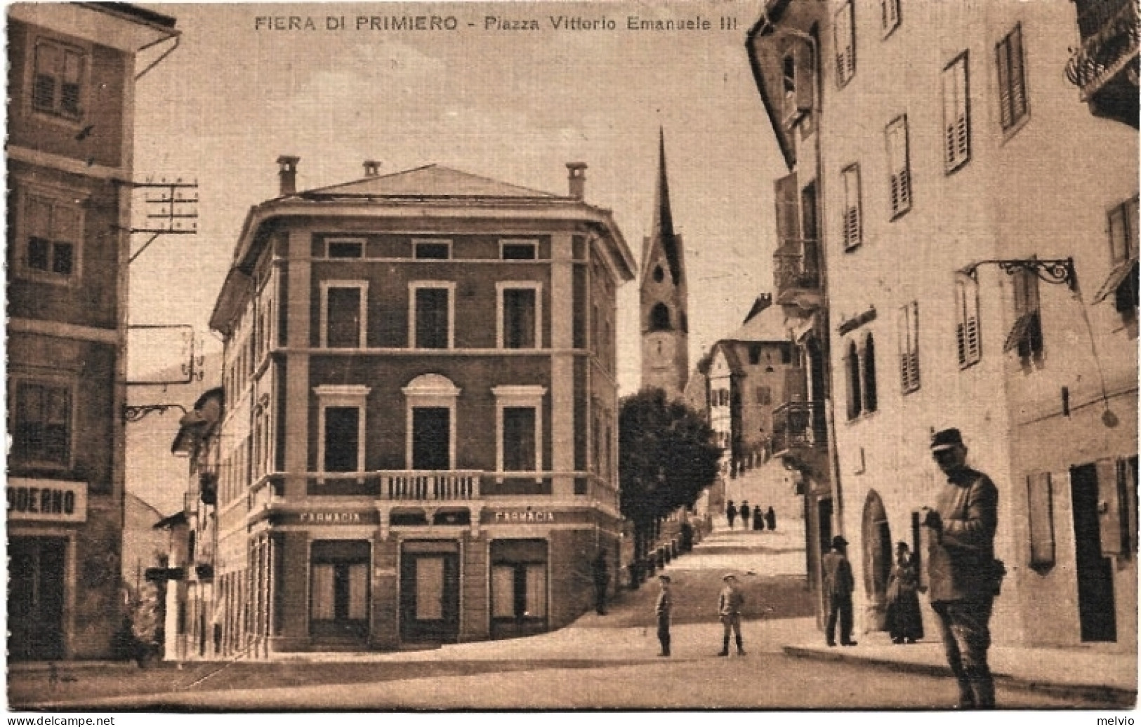 1920circa-Trento Fiera Di Primiero Piazza Vittorio Emanuele III - Trento