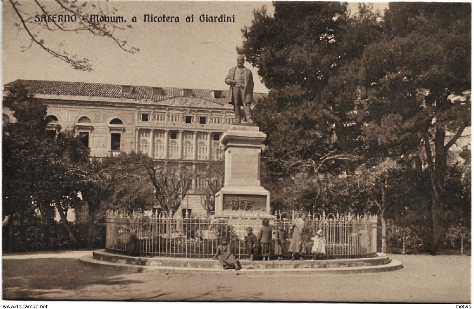 1920circa-Salerno Monumento A Nicotera Ai Giardini - Salerno