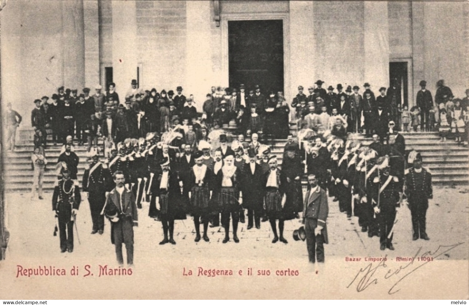 1902-ca.-Repubblica San Marino, La Reggenza E Il Suo Corteo, Animata, Viaggiata - Autres & Non Classés