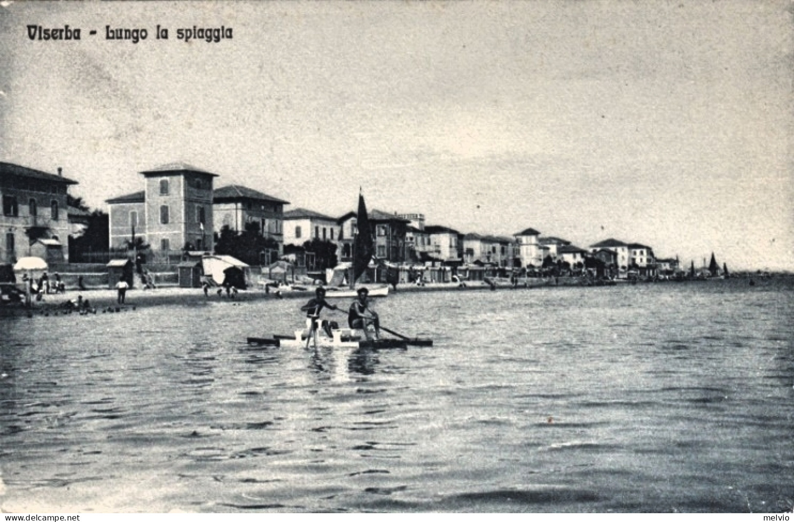 1926-Viserba Forli', Lungo La Spiaggia, Bagnanti Al Mare, Viaggiata - Forlì