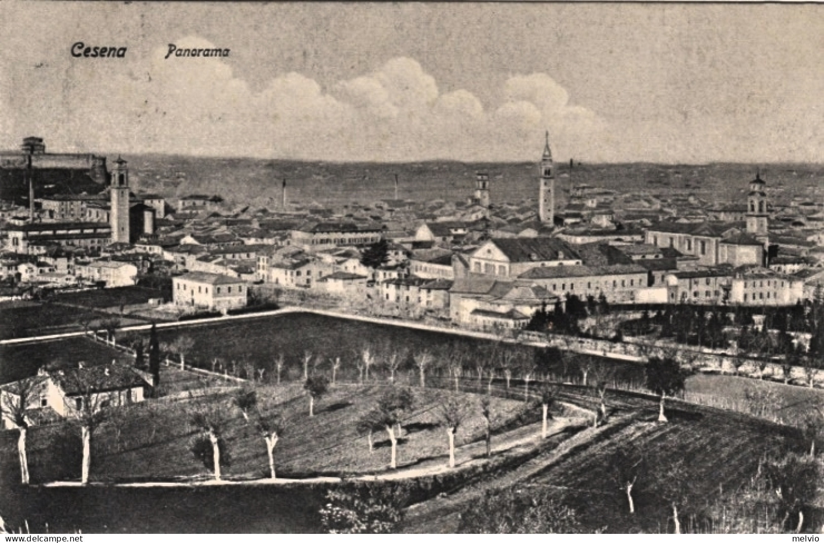 1918-Cesena Forli', Panorama Con I Campi, Viaggiata - Forlì