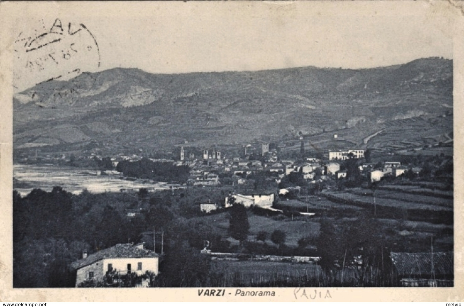 1924-Varzi Pavia, Panorama, Viaggiata - Pavia
