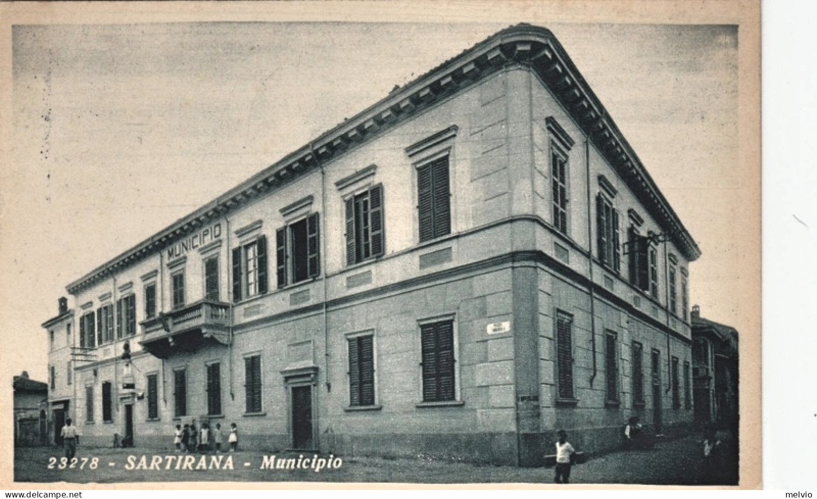 1930-ca.-Sartirana Pavia, Municipio, Animata - Pavia