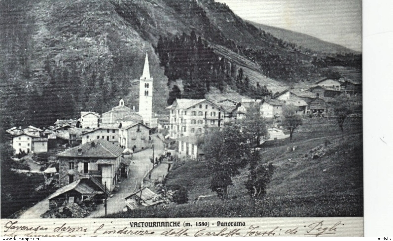 1915-Valtournanche Aosta, Panorama, Viaggiata - Aosta