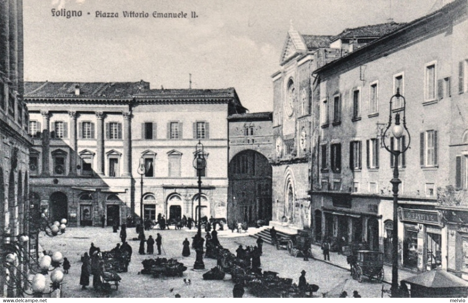 1915ca.-Foligno, Piazza Vittorio Emanuele II, Non Viaggiata - Foligno