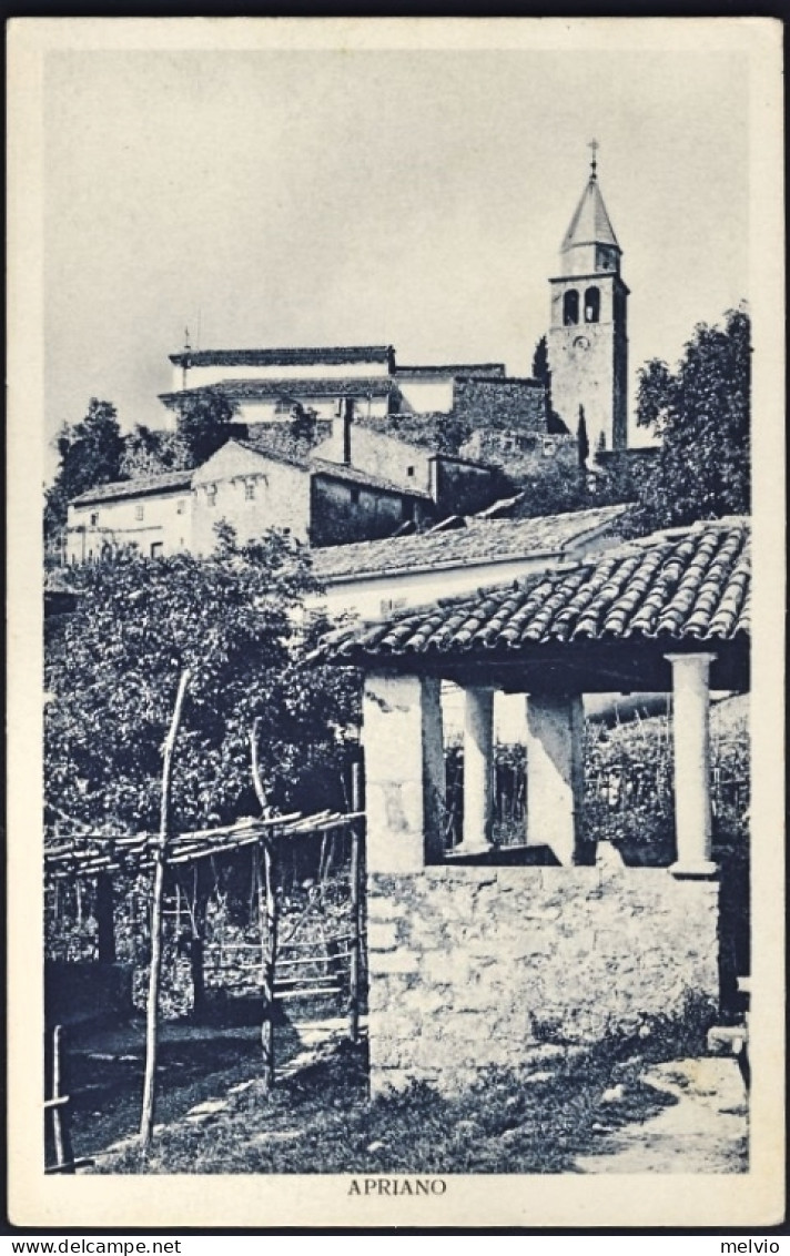 1944-circa-Apriano (Abbazia-Croazia) Cartolina Affrancata Ma Non Spedita - Kroatien