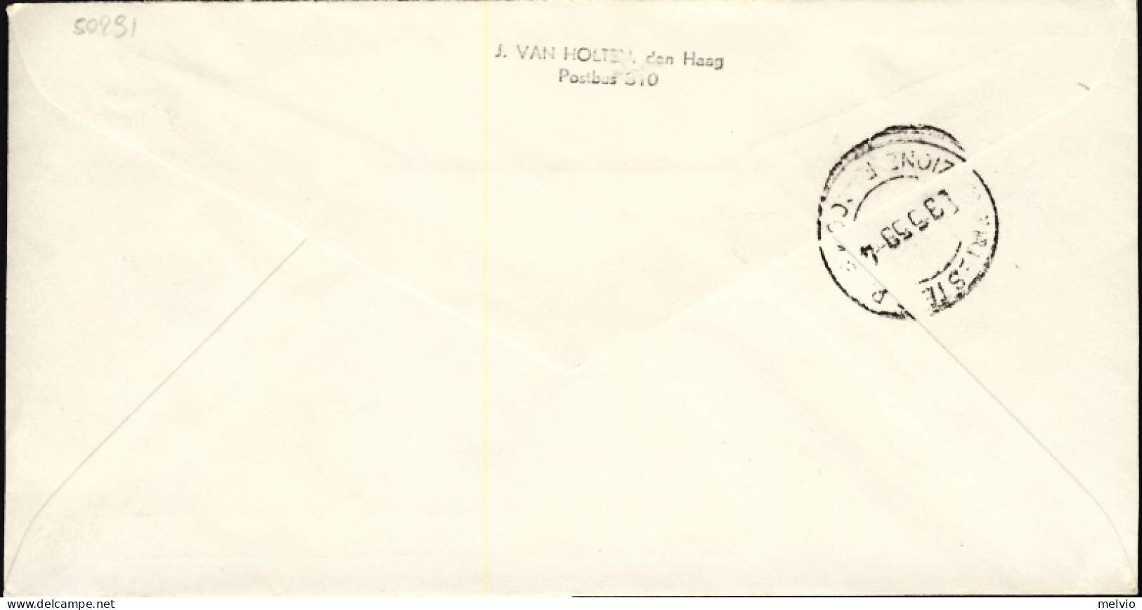 1958-Olanda Serie 5 Valori Costumi Nazionali Su Raccomandata Diretta In Italia - Postal History
