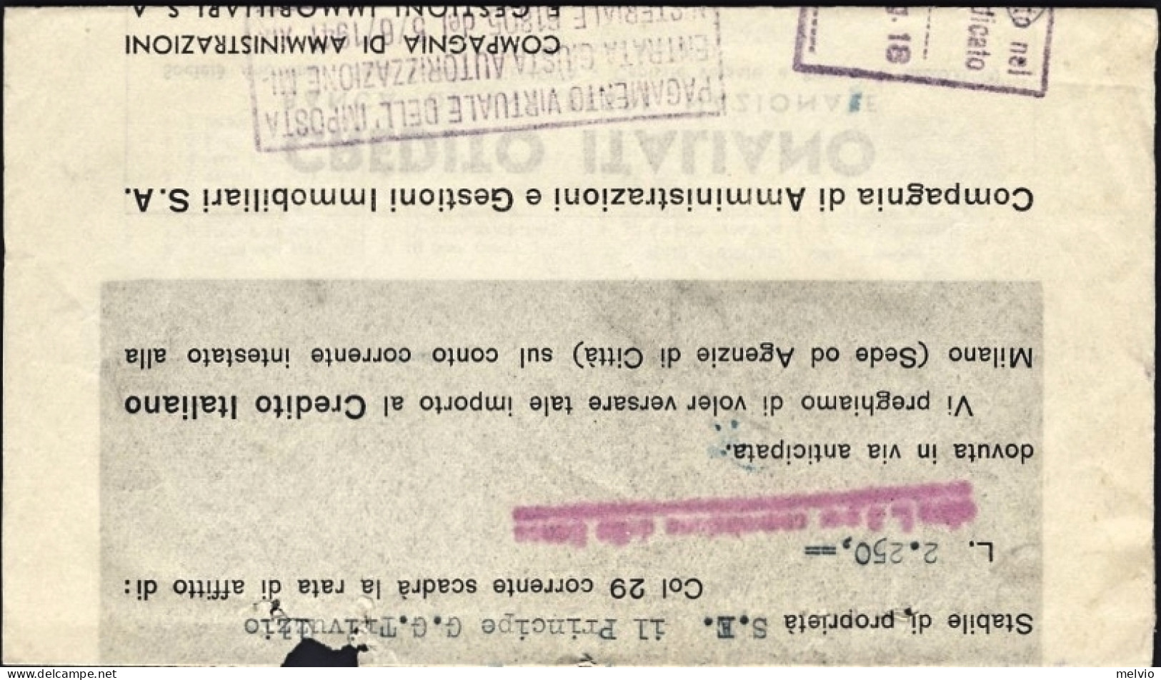 1944-RSI Piego Con Recapito Autorizzato Da 10c. - Poststempel
