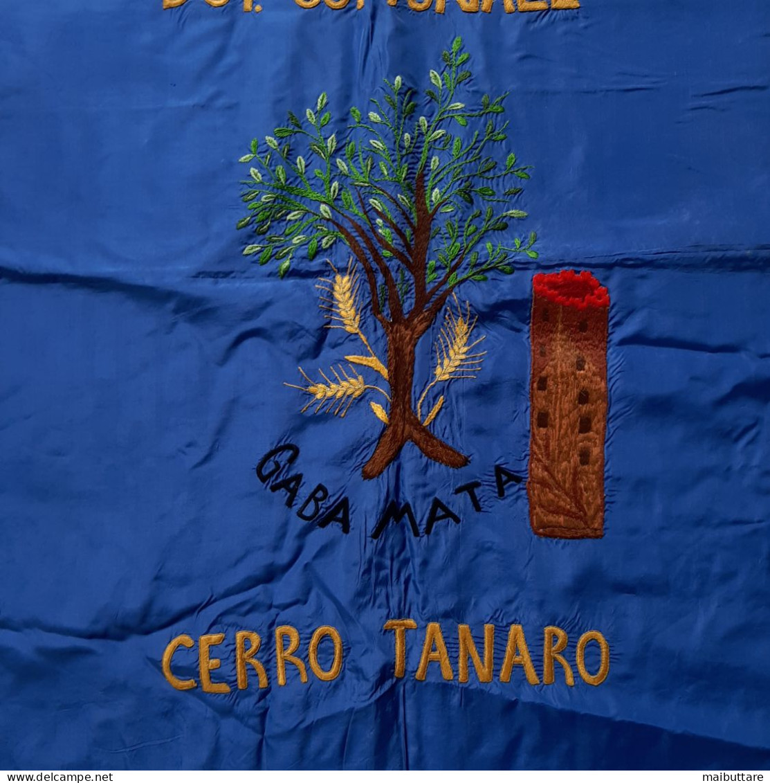 Bandiera Stendardo OND - Cerro Tanaro Asti Dim. 72x93 Cm. Gaba Mata Ben Conservata - Flaggen