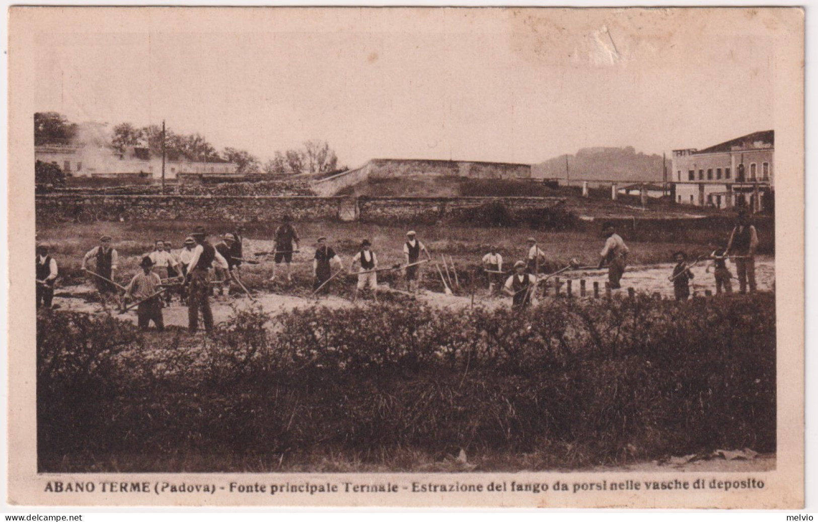 1920-circa-Abano Terme (Padova)-fonte Principale Termale-estrazione Del Fango Da - Padova (Padua)