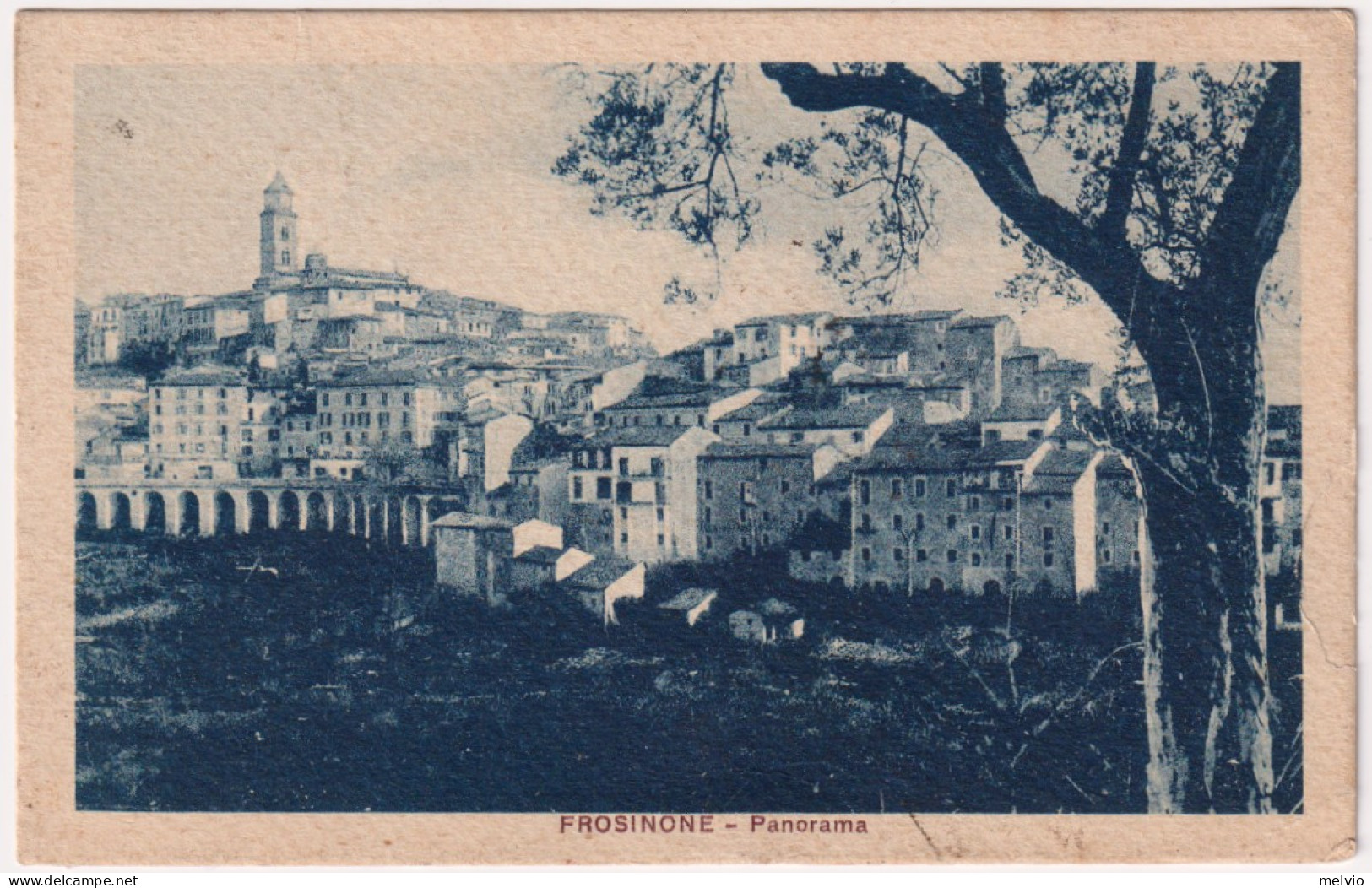 1924-Frosinone Panorama Viaggiata Insignificante Piccola Lacerazione Lateraale - Frosinone