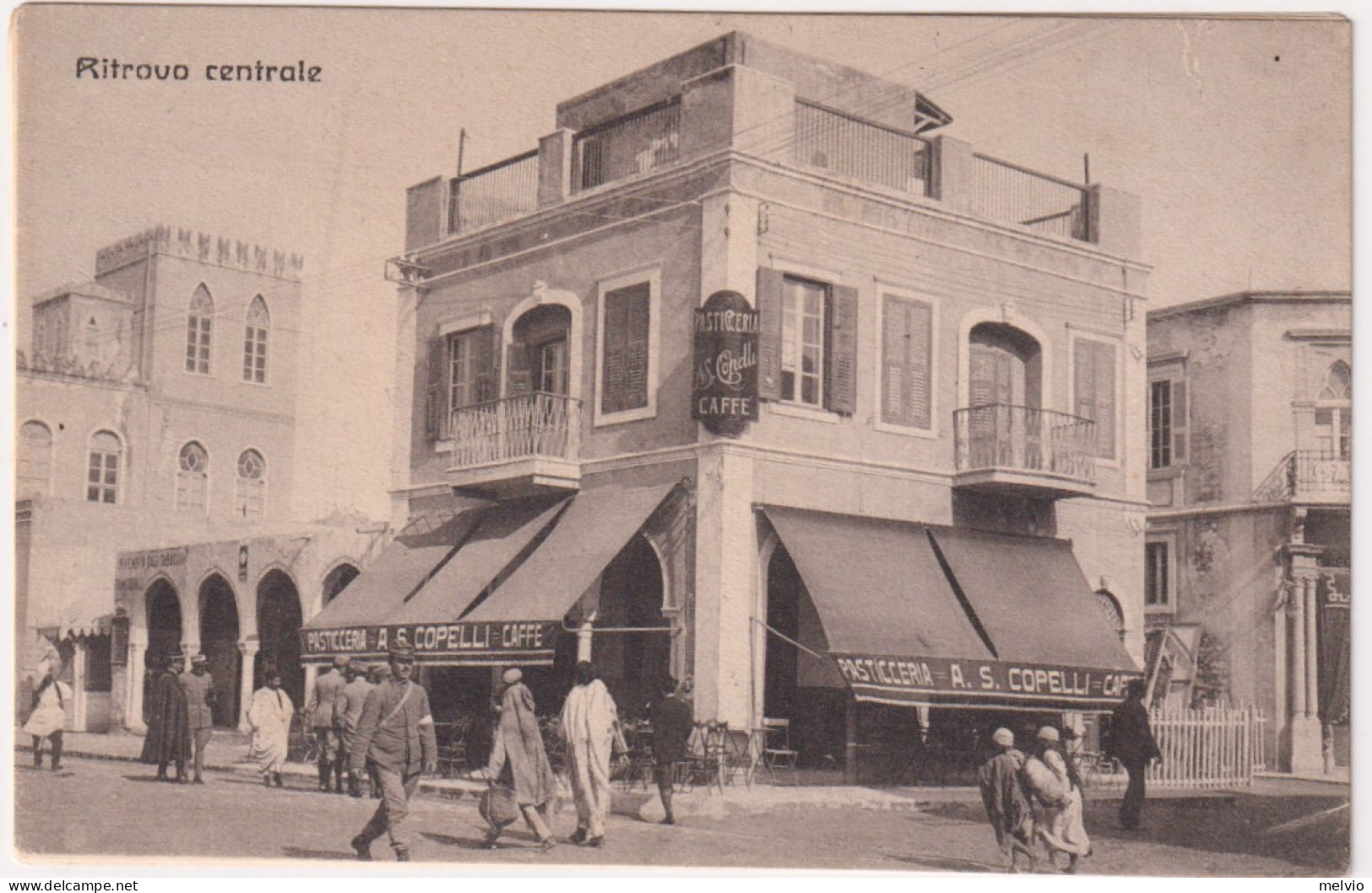 1914-Tripoli Ritrovo Centrale Bollo Direzione Di Artiglieria Distaccamento Polve - Libye
