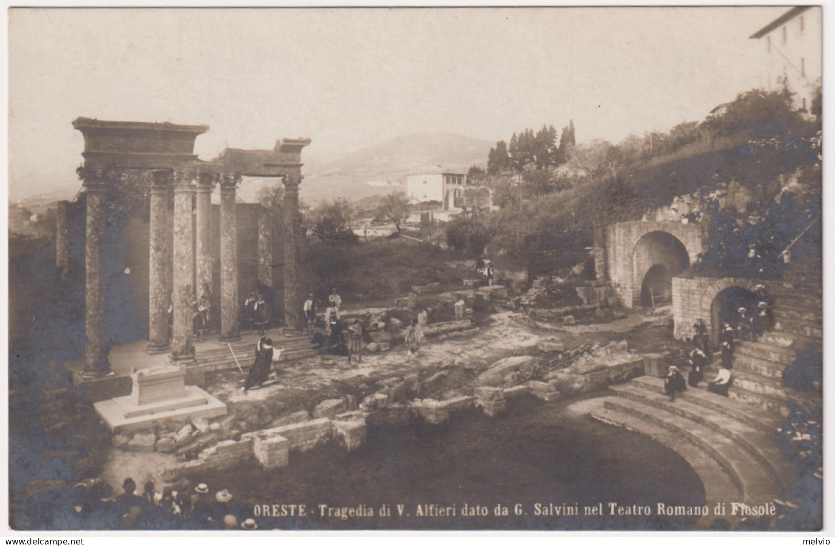 1915circa-cartolina Foto Oreste Tragedia Di V.Alfieri Dato Da G.Salvini Nel Teat - Musik