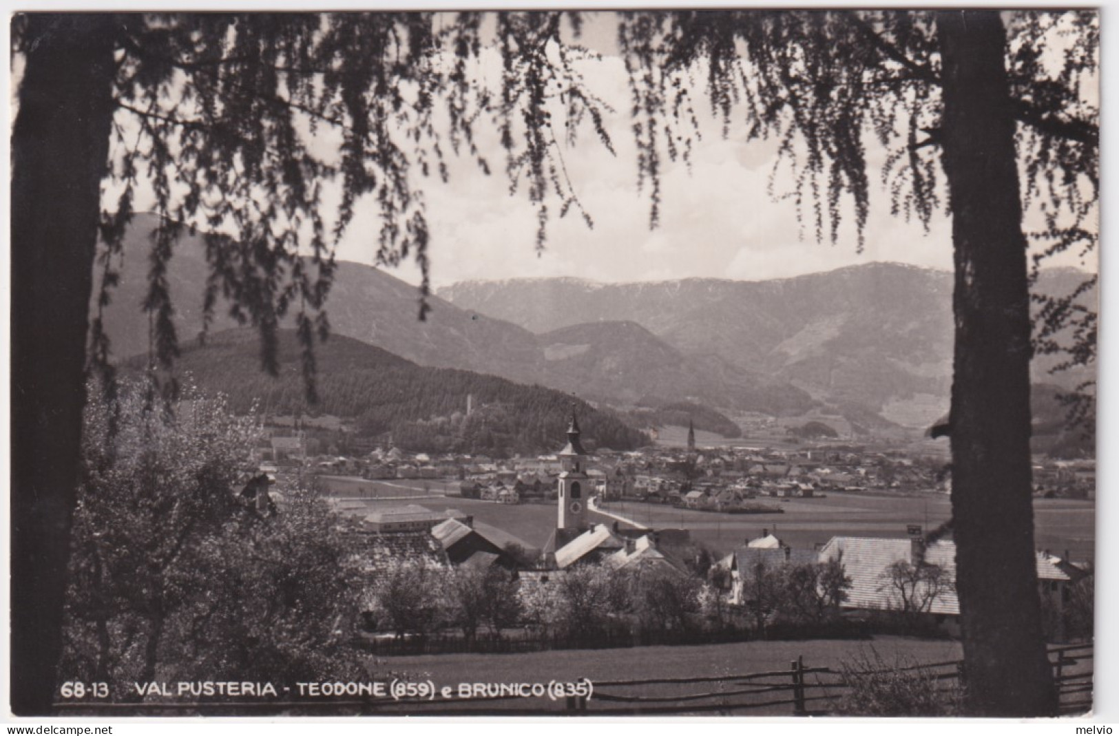 1952-cartolina Foto Val Pusteria Teodone E Brunico,viaggiata - Posta Pneumatica