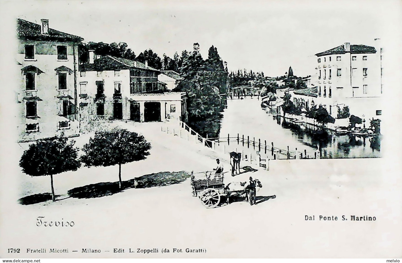 1899-Treviso Dal Ponte S.Martino, Viaggiata - Treviso