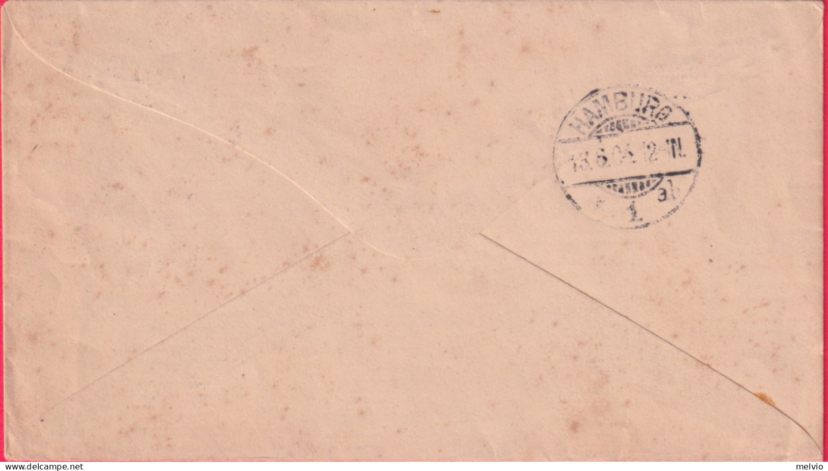 1904-Russia Biglietto Postale 5k.con Affrancatura Aggiunta (valori Gemelli)per L - Cartas & Documentos
