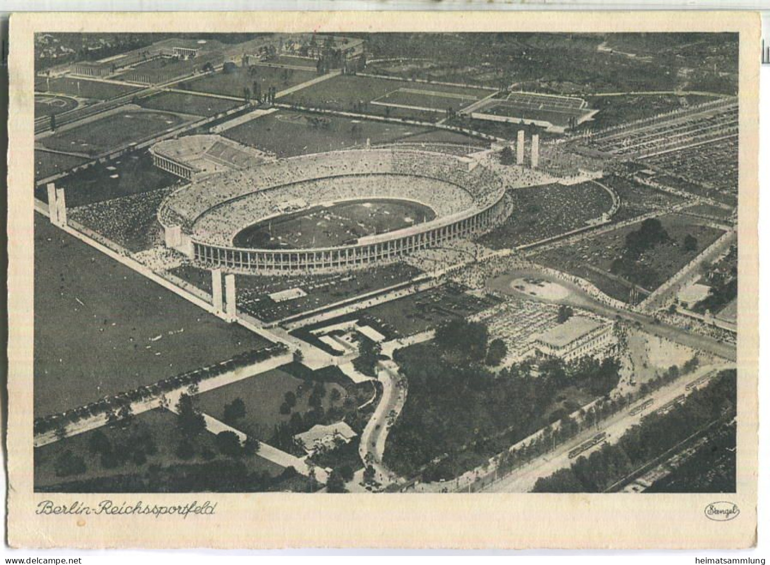 Berlin - Reichssportfeld - Hansa Luftbild - Verlag Stengel & Co Dreden - Charlottenburg