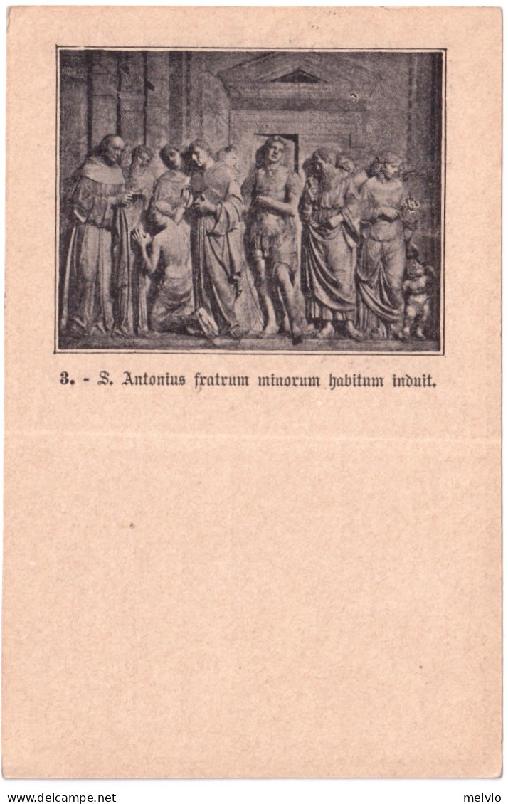 1895-cartolina Commissione Privata S.Antonio Da Padova 10c.vignetta In Nero FRAT - Entero Postal