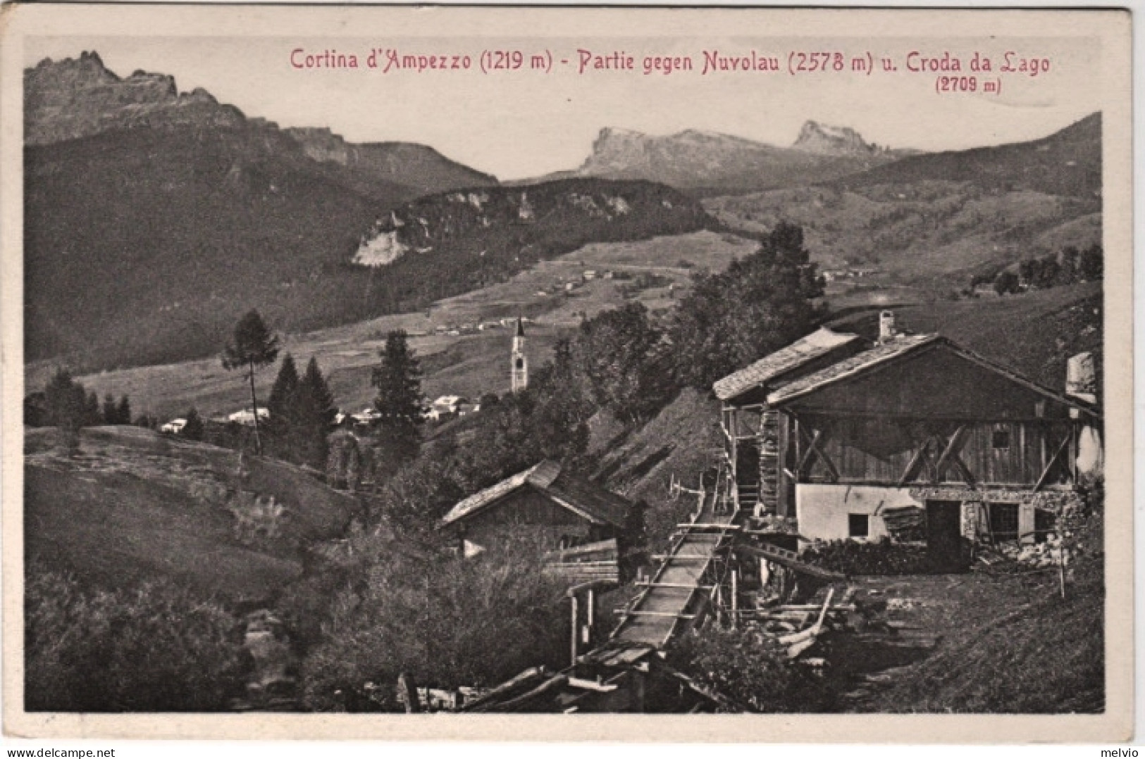 1920circa-Cortina D'Ampezzo Partie Gegen Nuvolau - Belluno