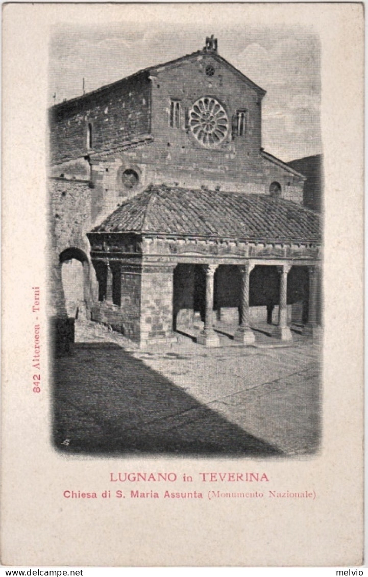 1920circa-Terni Lugnano In Teverina Chiesa Di Santa Maria Assunta (monumento Naz - Terni