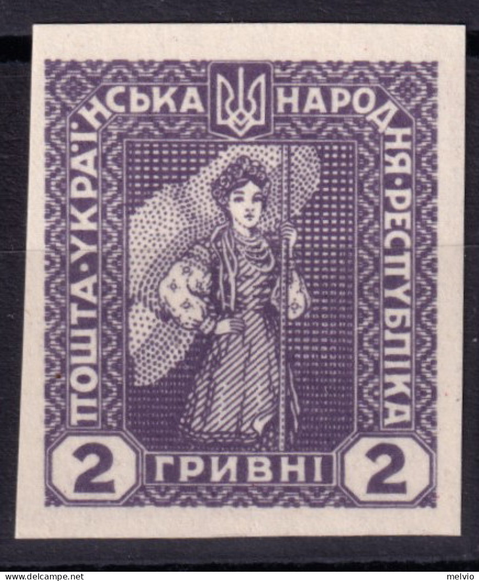 1920/21-Ucraina (NG=not Gummed) Prova Di Stampa Non Dentellata E Non Gommata (no - Oekraïne