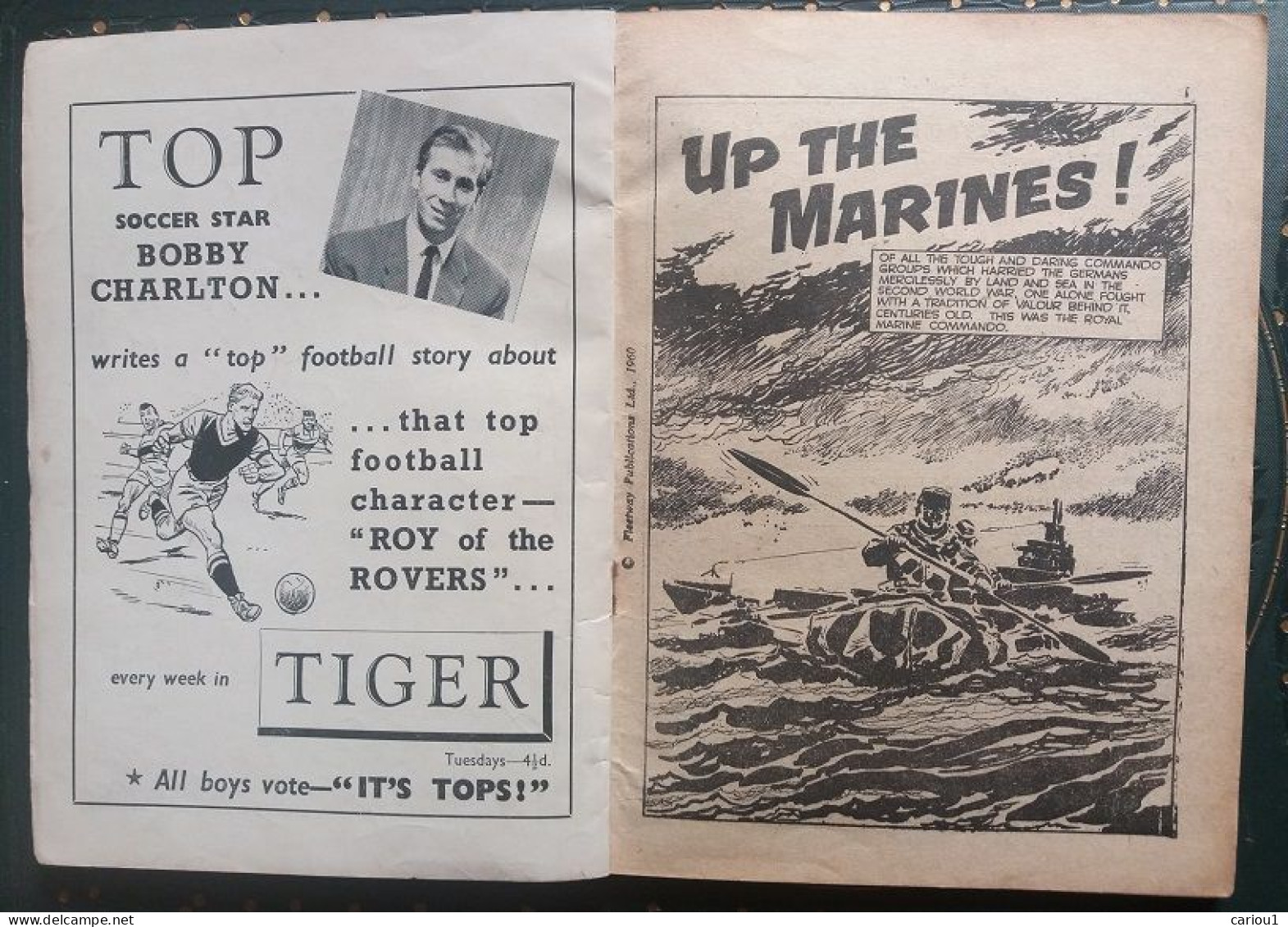 C1 Hugo PRATT Up The Marines FLEETWAY 1960 EO Edition Originale FIRST EDITION PORT INCLUS France - Pratt