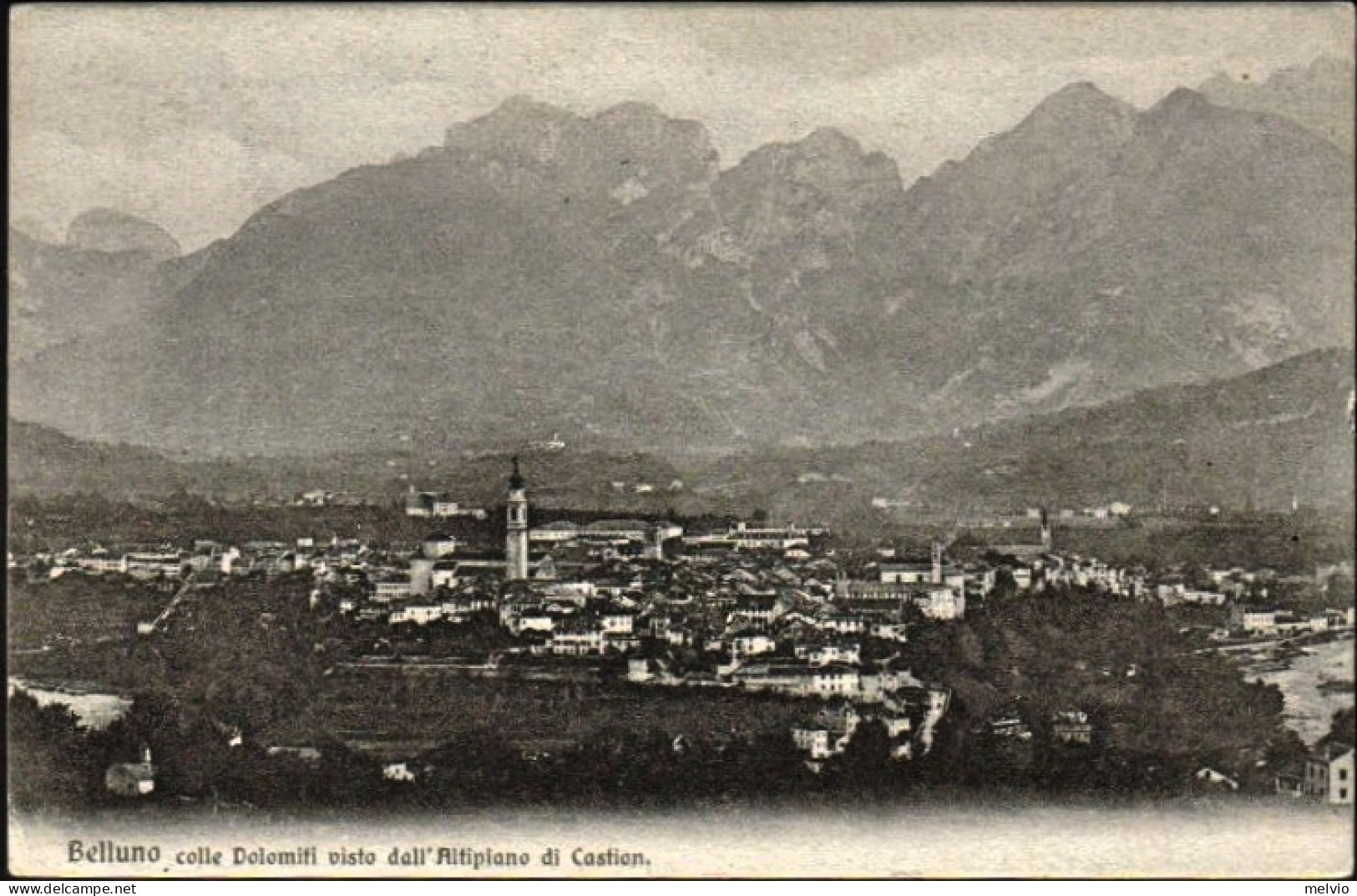 1912-"Belluno-colle Dolomiti Visto Dall'altipiano Di Castion" - Belluno