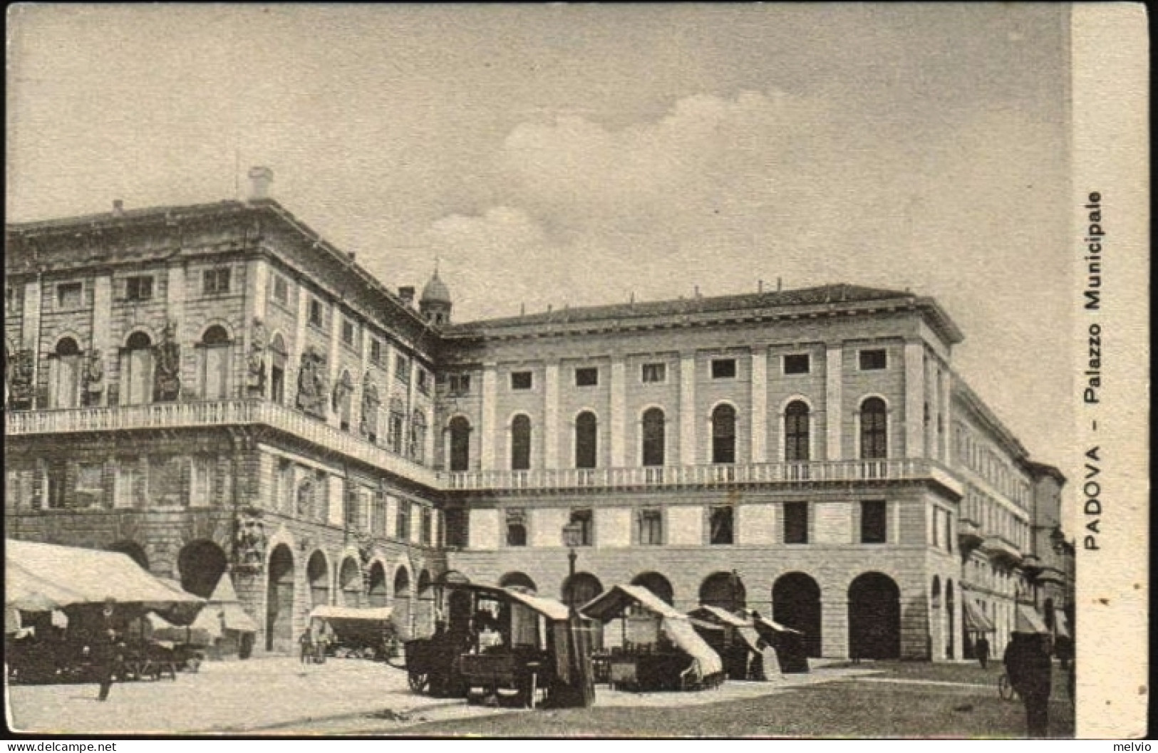 1930circa-"Padova-Palazzo Municipale (bancarelle)" - Padova (Padua)