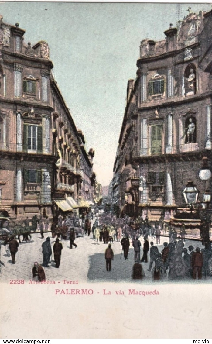 1907-Palermo La Via Macqueda, Viaggiata - Palermo