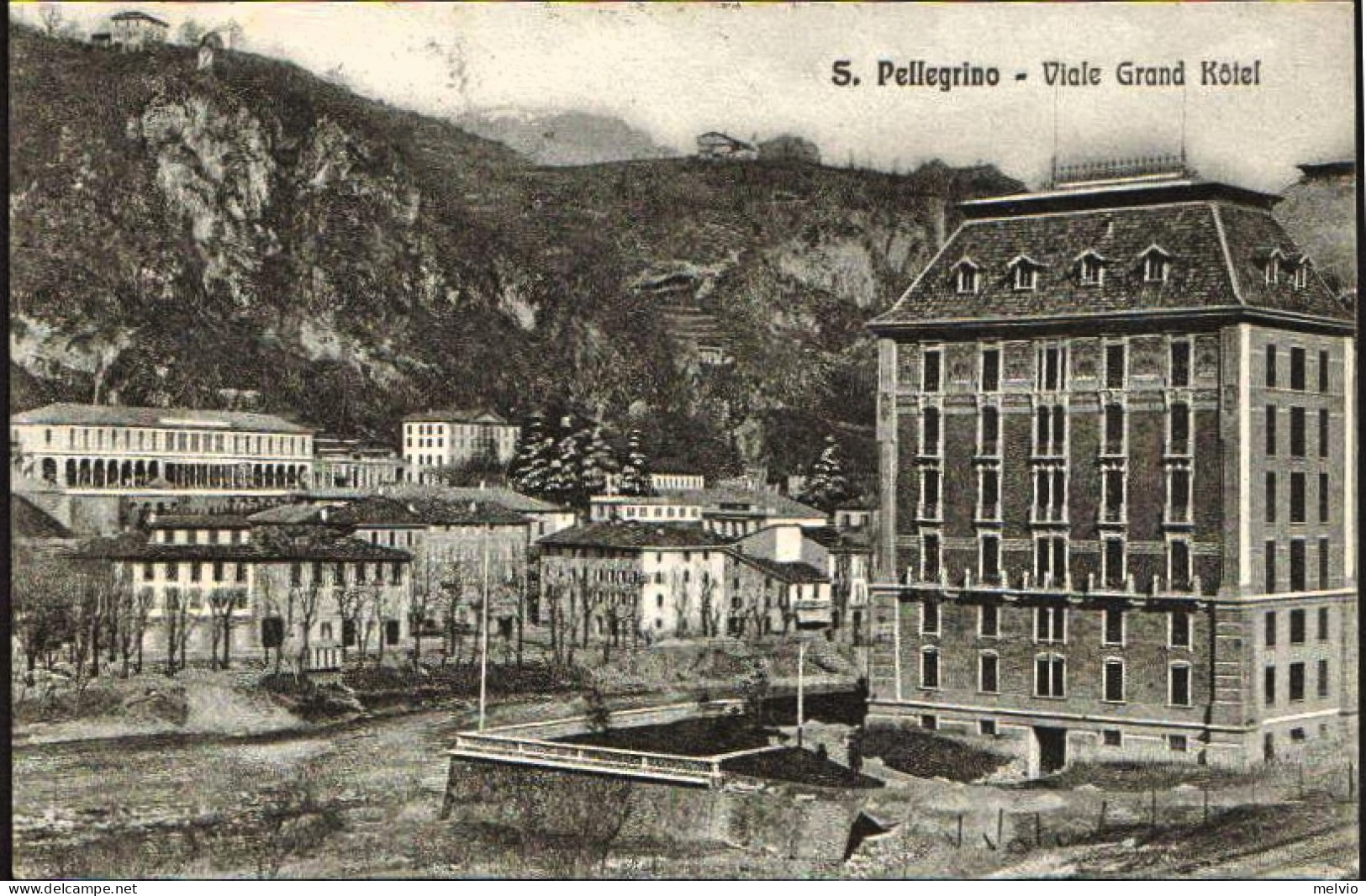 1912-"S.Pellegrino Bergamo,Viale Gran Hotel" - Bergamo